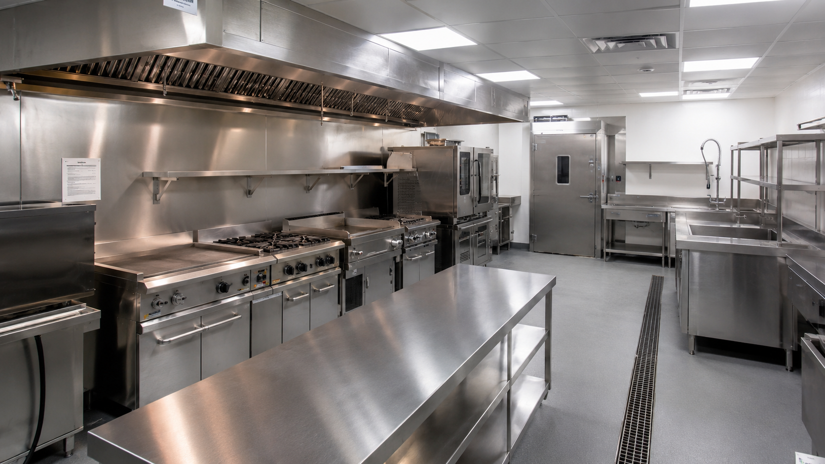 Commercial kitchen project support