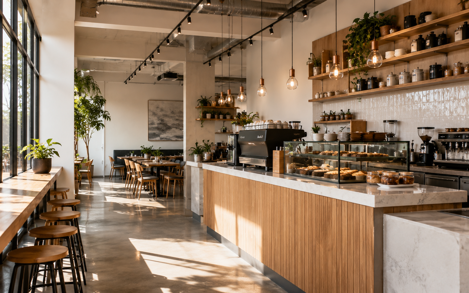Cafes commercial kitchen environment