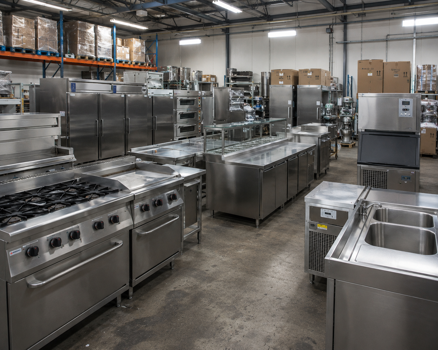 Supplied professional kitchen equipment for commercial kitchens