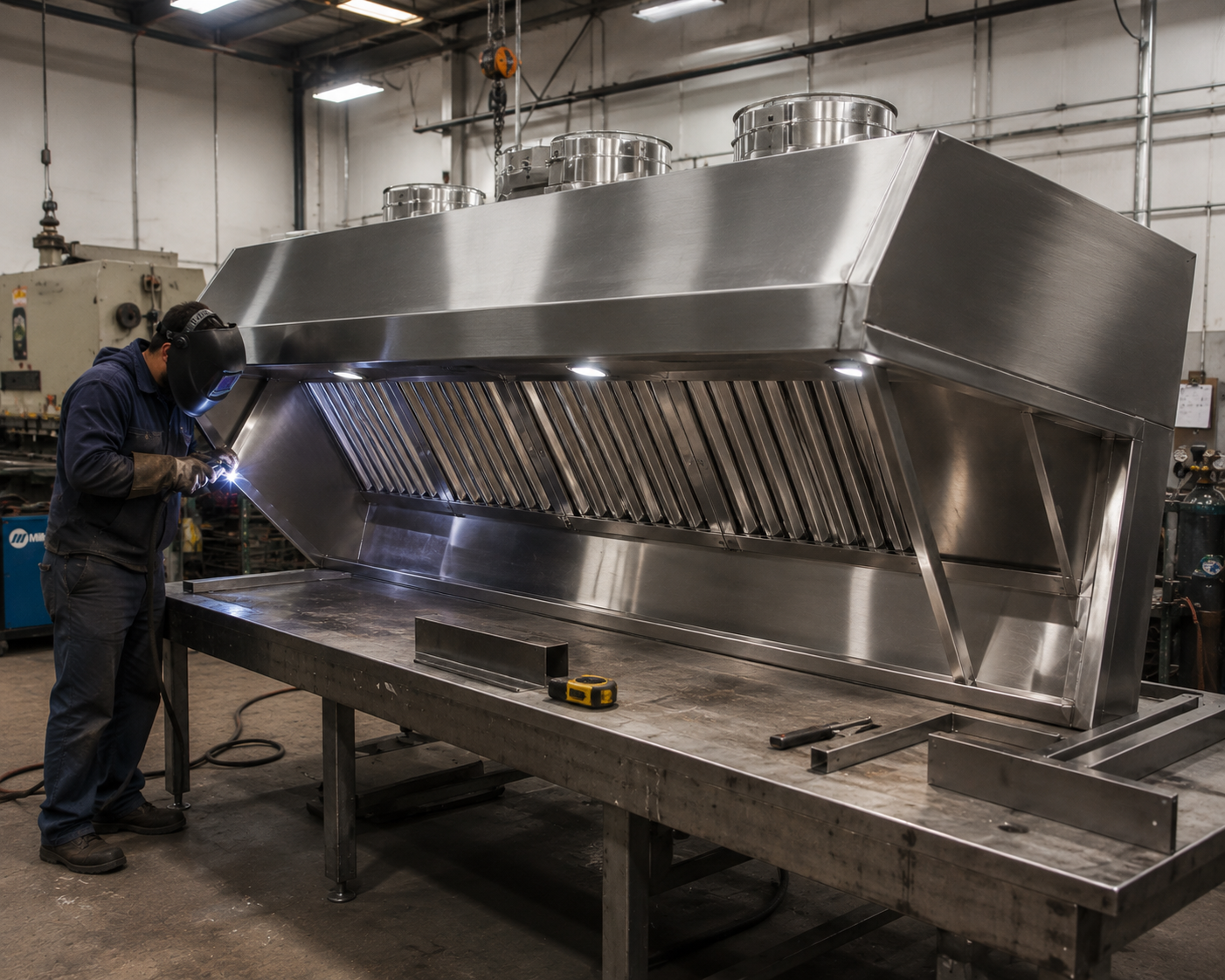 Hoods and ventilation support